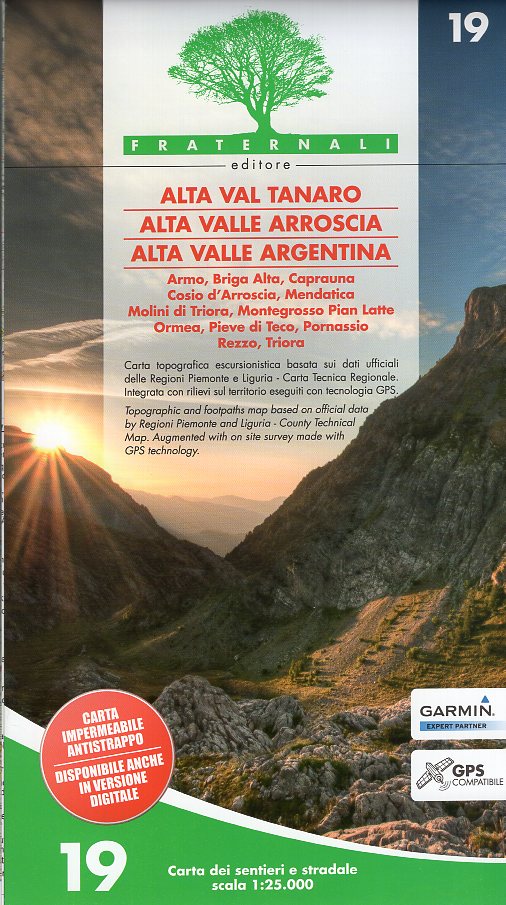 FRA-19  Alta Val Tanaro  | wandelkaart 1:25.000 9788897465270  Fraternali Editore Fraternali 1:25.000  Wandelkaarten Genua, Cinque Terre (Ligurië)