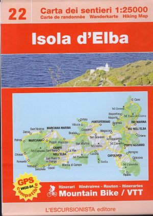 ESC-22  Isola d'Elba | wandelkaart 1:25.000 9788898520435  Escursionista Carta dei Sentieri 1:25.000  Wandelkaarten Elba