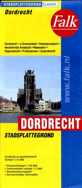 Stadsplattegrond Dordrecht 9789028707955  Falk Pl.g. binnenland  Stadsplattegronden Den Haag, Rotterdam en Zuid-Holland