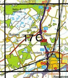 17C Hoogeveen topografische wandelkaart 1:25.000 9789035001725  Kadaster / Geo-Informatie Top. kaarten Drenthe  Wandelkaarten Drenthe