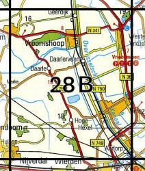 28B Vriezenveen 1:25.000 9789035002814  Topografische Dienst / Kadaster Topografische Kaart  Wandelkaarten Twente