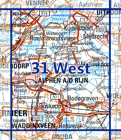 31  West 9789035003187  Topografische Dienst / Kadaster Ned. 1:50.000  Wandelkaarten Den Haag, Rotterdam en Zuid-Holland