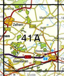 41A  Varsseveld 1:25.000 9789035004108  Topografische Dienst / Kadaster Topografische Kaart  Wandelkaarten Gelderse IJssel en Achterhoek