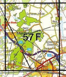 57F  Weert topografische wandelkaart 1:25.000 9789035005754  Kadaster / Geo-Informatie Top. kaarten Limburg  Wandelkaarten Noord- en Midden-Limburg, Noord-Brabant