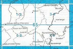 NGI-65/7-8  Fauvillers-Romeldange | topografische wandelkaart 1:25.000 9789059345553  NGI Belgie 1:25.000  Wandelkaarten Wallonië (Ardennen)