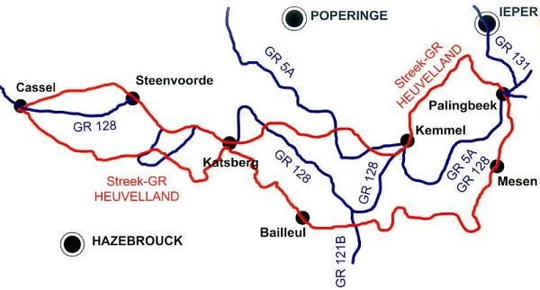 Streek GR Heuvelland | wandelgids 9789081396424  Grote Routepaden Topogidsen  Meerdaagse wandelroutes, Wandelgidsen Gent, Brugge & westelijk Vlaanderen