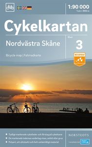 NC-03 Nordvästra Skane 1:90.000 9789113083872  Norstedts Cykelkartan Fietskaarten Zweden  Fietskaarten Zuid-Zweden