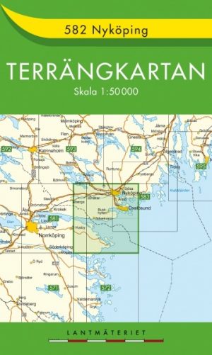 TKS-582  Nyköping * 9789158805828  Kartförlaget - Lantmäteriet Terrängkartan  Wandelkaarten Zuid-Zweden