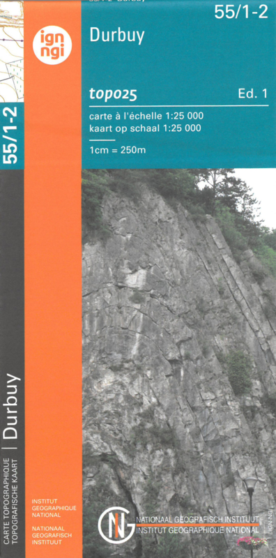 NGI-55/1-2  Durbuy-Mormont | topografische wandelkaart 1:25.000 9789462352353  Nationaal Geografisch Instituut NGI Wallonië 1:25.000  Wandelkaarten Wallonië (Ardennen)