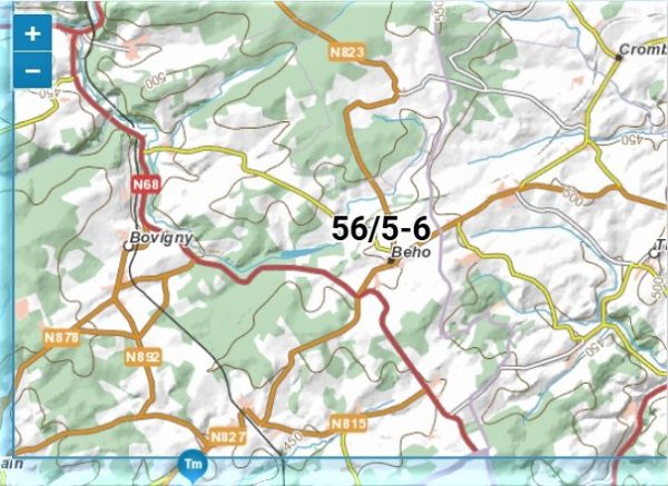 NGI-56/5-6  Bovigny-Thommen | topografische wandelkaart 1:25.000 9789462352414  NGI Belgie 1:20.000/25.000  Wandelkaarten Wallonië (Ardennen)
