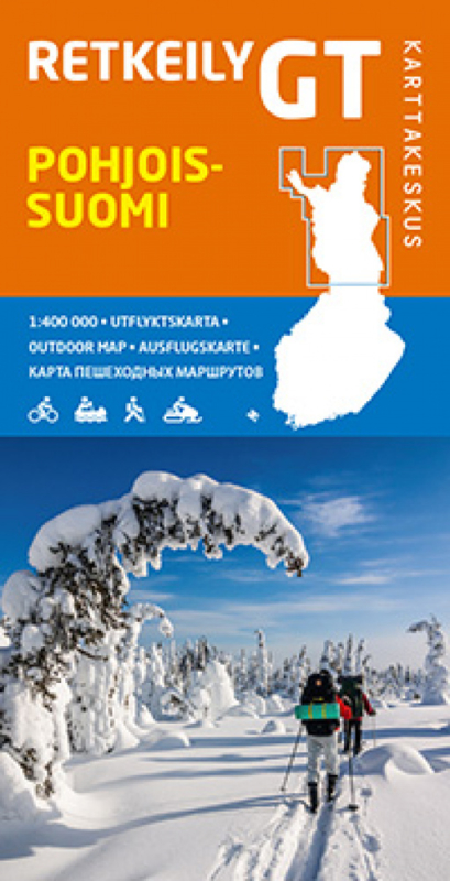 GT-Outdoor Map Pohjois-Suomi (Noord-Finland) 1:400.000 9789522664594  Genimap Oy Outdoor GT  Fietskaarten Fins Lapland