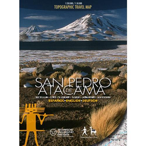 San Pedro de Atacama 1:350 000/1:50 000 9789568925000  Viachile Editores Trekking Maps  Wandelkaarten Chili