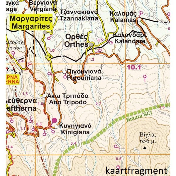 RE-403 Kreta: Psiloritis-Bali-Iraklio-Anogia wandelkaart 1:50.000 9789604489510  Road Editions   Wandelkaarten Kreta