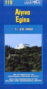 RE-119  Egina (Aegina) 1:25.000 9789608189188  Road Editions Ltd. Greek Islands  Landkaarten en wegenkaarten Athene