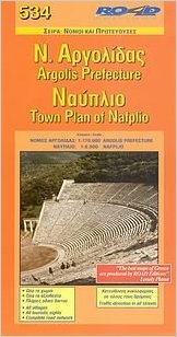 Argolis - Nafplio 1:170.000 9789608189836  Road Editions Ltd.   Landkaarten en wegenkaarten Peloponnesos