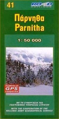 RE-041  Parnitha 1:50.000 9789608481459  Road Editions Ltd. Greek Mountains  Wandelkaarten Athene