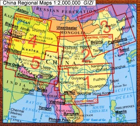 China Central 1:2.000.000 (sheet 2) 9789638703040  Gizi Map   Landkaarten en wegenkaarten overig China