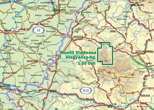 DMP-21  Muntii Vladeasa | wandelkaart 1:50.000 9789738820227  Dimap Wandelkaarten Roemenië  Wandelkaarten Roemenië, Moldavië