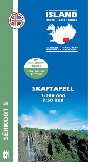 SK-05  Skaftafell 1:100 000 / 1:50 000 9789979330363  Mal og Menning Sérkort  Wandelkaarten IJsland