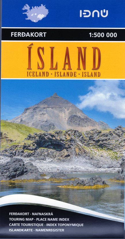 Ferdakort Island  1:500.000 9789979674207  Landmaelingar Islands   Landkaarten en wegenkaarten IJsland
