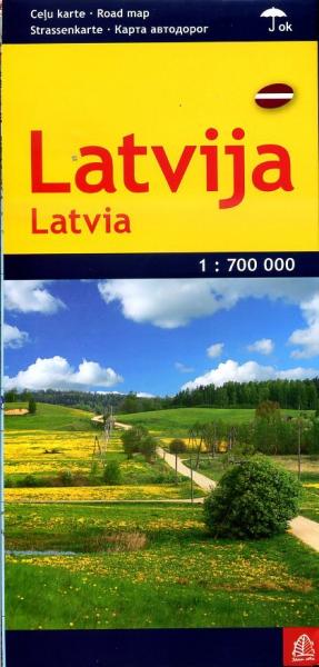 Latvija (Letland) 1:700.000 9789984075990  Jana Seta   Landkaarten en wegenkaarten Riga & Letland