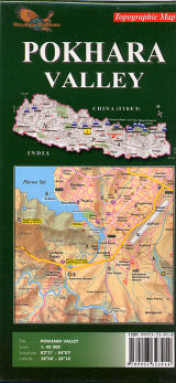 Pokhara Valley map 1:50.000 9789993323914  Nepa Maps Wandelkaarten Nepal  Wandelkaarten Nepal