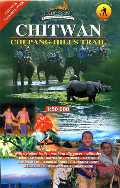 Chitwan (Chitawan) - Chepang Hills Trail 1:50.000 9789993347262  Nepa Maps Wandelkaarten Nepal  Wandelkaarten Nepal