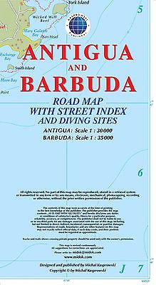 Antigua 1:35.000 9791095793052  Kaprowski Maps   Landkaarten en wegenkaarten Overig Caribisch gebied