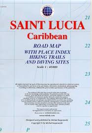 Saint Lucia 1:45.000 9791095793083  Kaprowski Maps   Landkaarten en wegenkaarten Overig Caribisch gebied