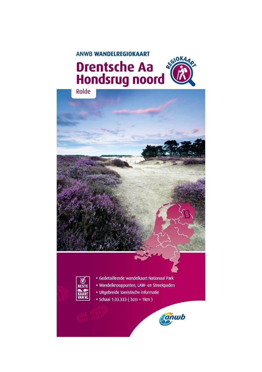 WRK-06 Drentsche Aa, Hondsrug Noord | ANWB Wandelkaart 1:33.333 | 2020 ...